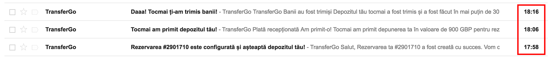 Transfer international online si rapid prin TransferGo