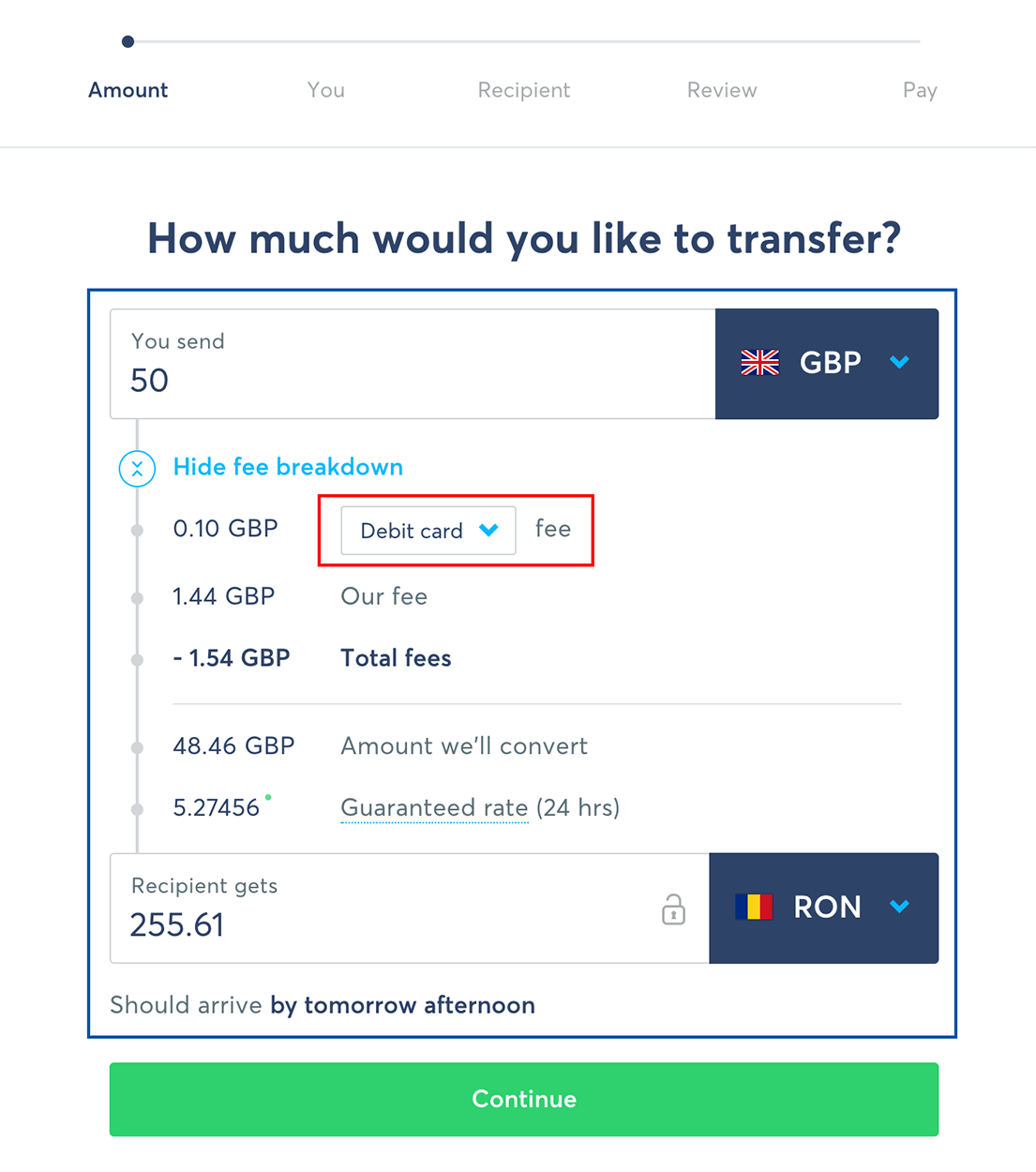 Initiaza transferul in sau din strainatate pe site-ul TransferWise