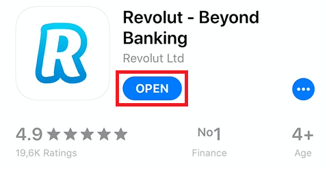 Deschide aplicatia Revolut