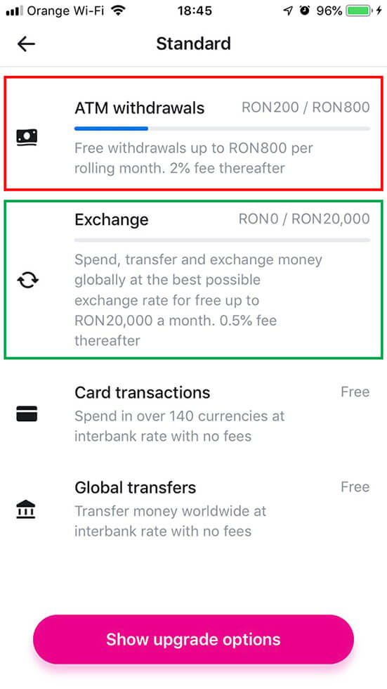 Cati bani poti retrage lunar la bancomat sau ATM cu cardul Revolut