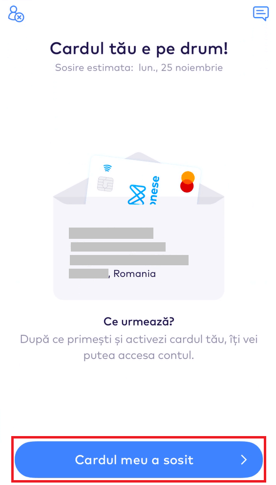 Activeaza noul tau card Monese
