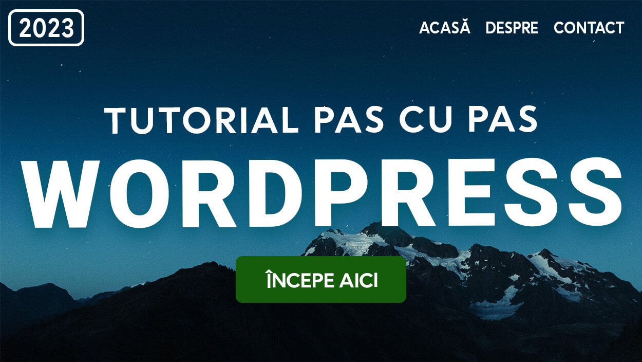 Cum sa faci un site WordPress (Tutorial pas cu pas)