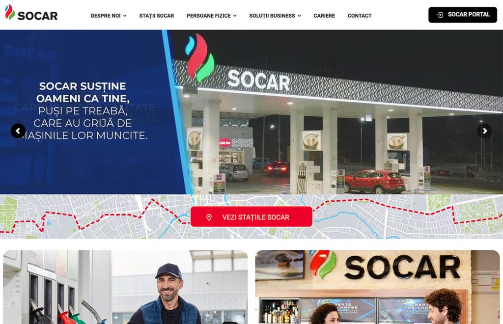 site-ul benzinariei Socar