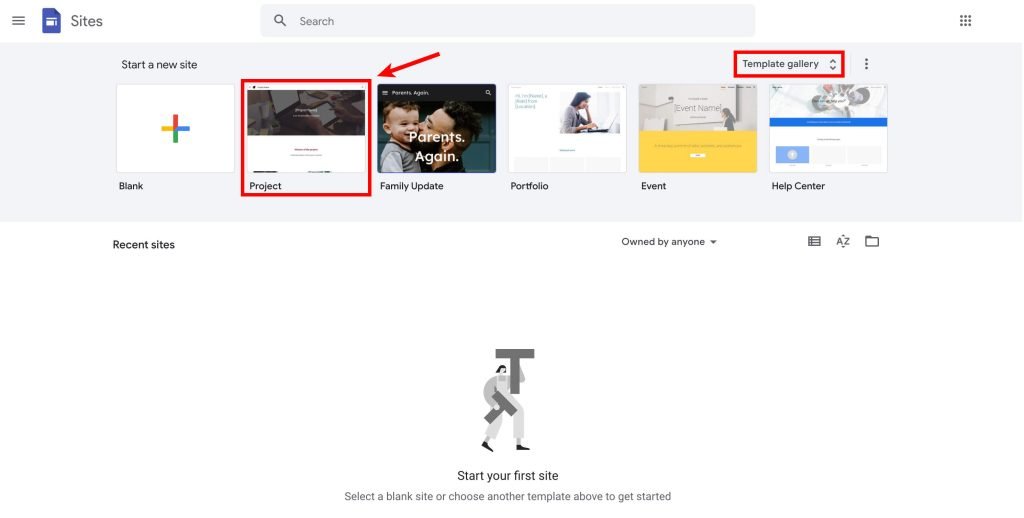 Sablon pentru site google gratuit