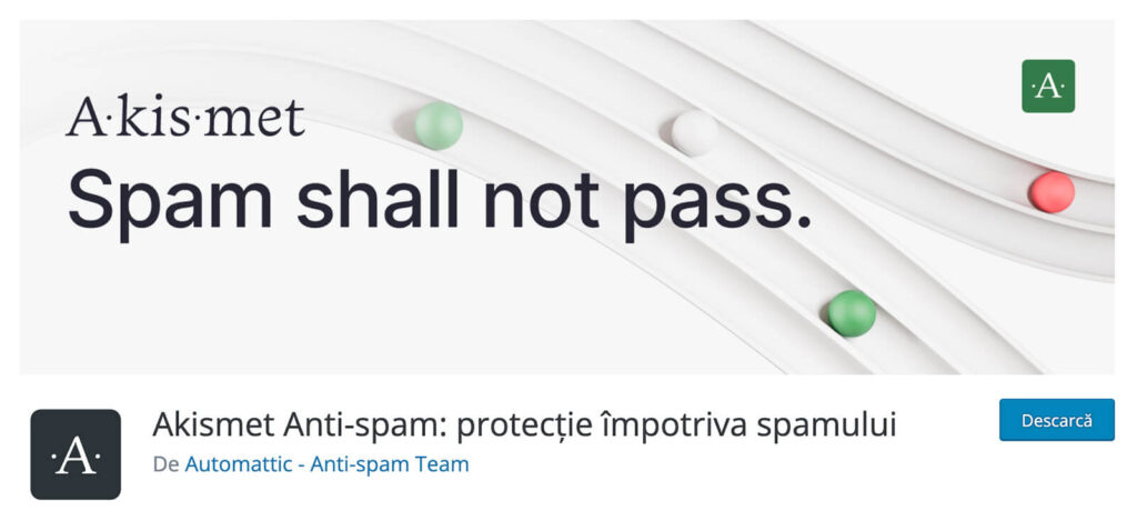 Protejeza site-ul de mesajele spam cu modulul Akismet