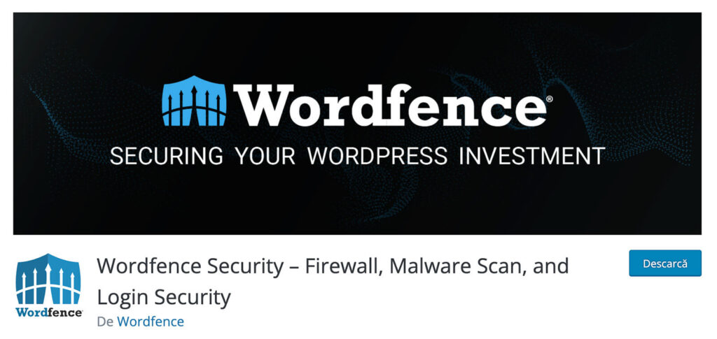 Wordfence - Modul WordPress pentru securitatea site-ului